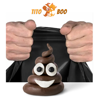 Tito Boo Disposable Pet Waste Bags - Easy Cleanup Poop Bags for Cats and Dogs