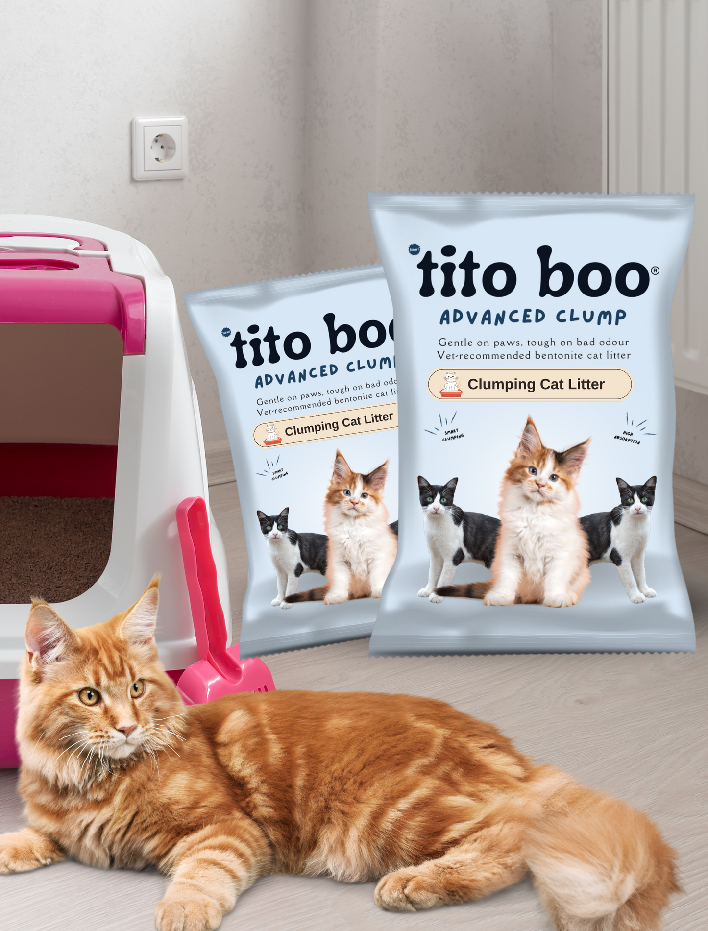 Tito Boo Advanced Clump Bentonite Cat Litter